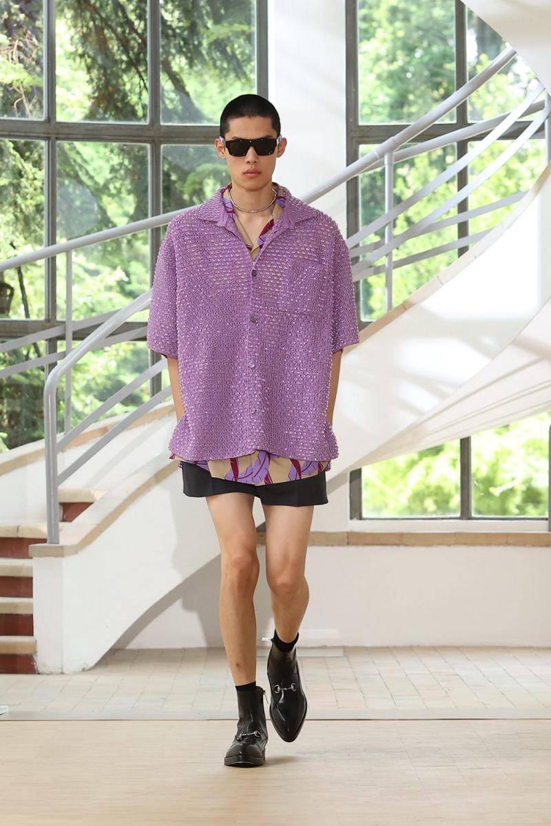 Gucci S/S '25 di Milan Fashion Week Menswear 2024 (dok. Gucci)