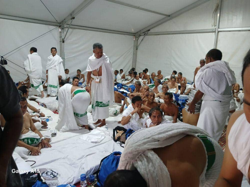 Jemaah haji NTB di Arab Saudi. (dok. PPIH Embarkasi Lombok)