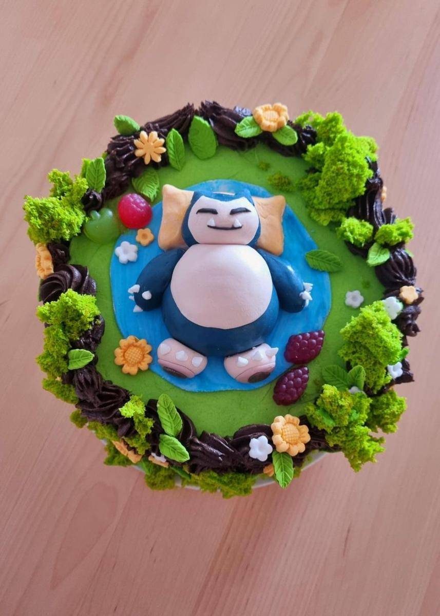 potret karya buatan tangan bertema Snorlax (reddit.com/user/Marynated)