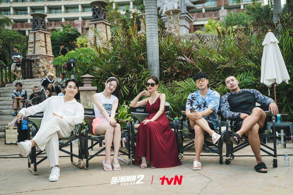 para cast di balik layar drama The Player 2: Master of Swindlers (instagram.com/tvn_drama)
