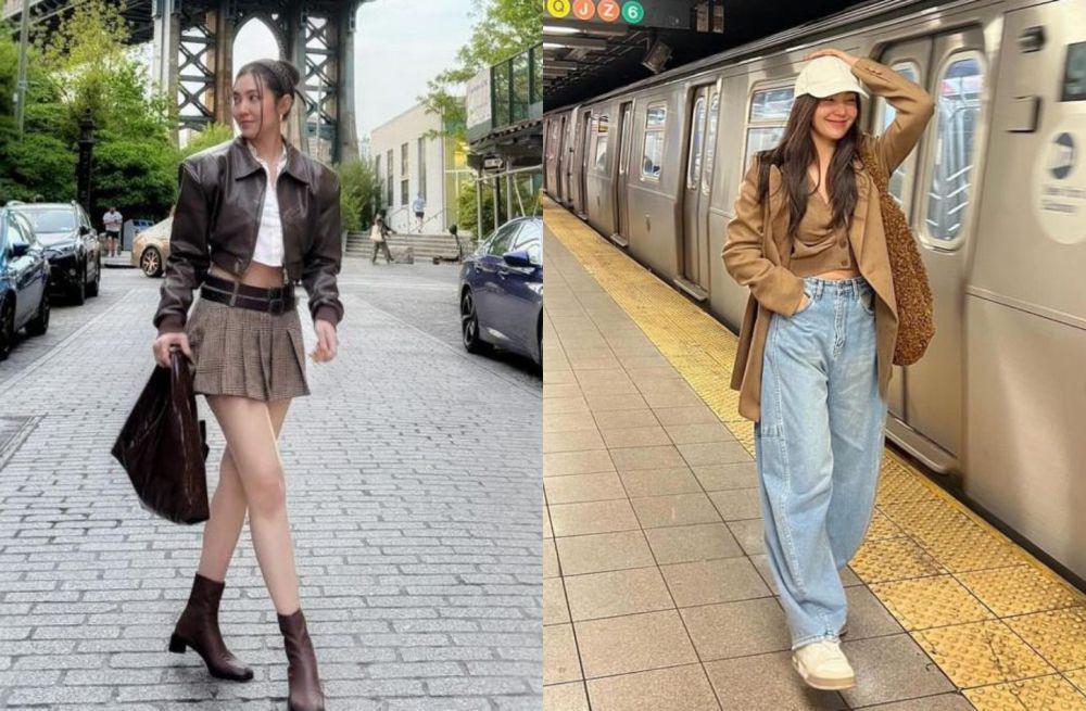 9 Inspirasi Outfit Traveling ke Luar Negeri ala Bella Campen, Trendy!