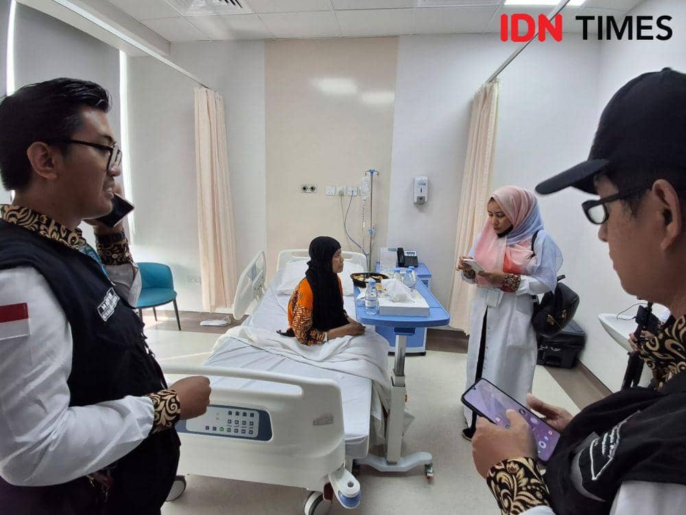 Suasana di kamar rawat inap RS Awwad Albihsri Makkah. (IDN Times/Faiz Nashrillah)