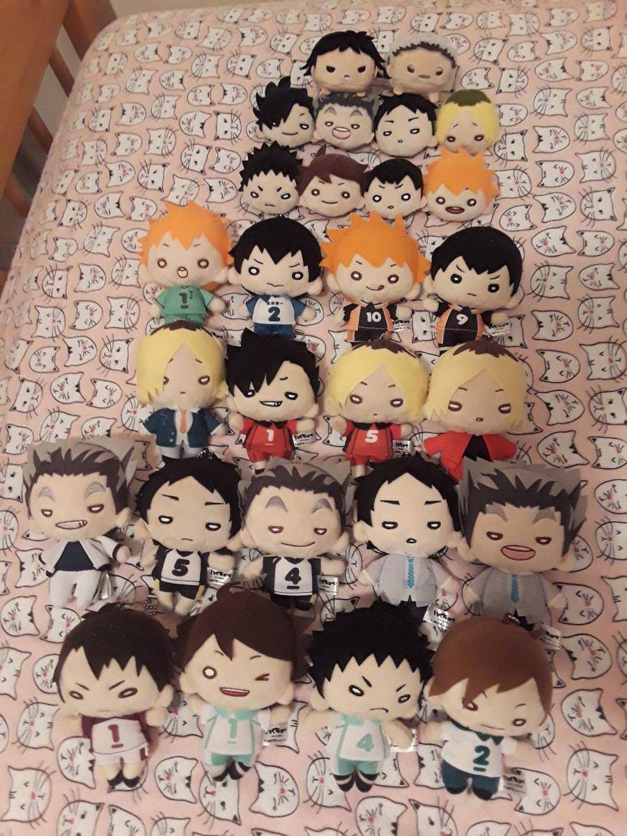 potret koleksi boneka Haikyuu!! (reddit.com/user/Asanomi_K)