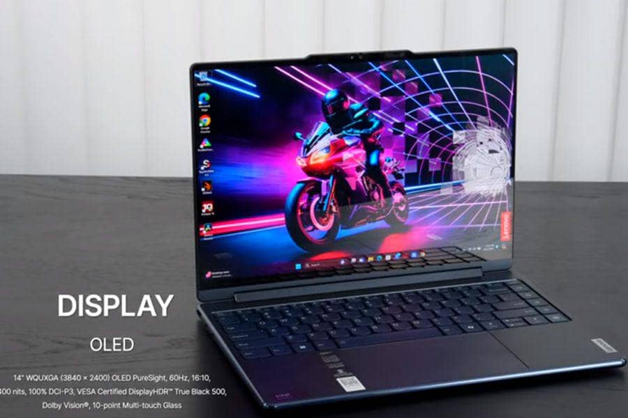 tampilan Lenovo Yoga 9i 2IN1 2024 (dok. youtube.com/Andrew Marc David)