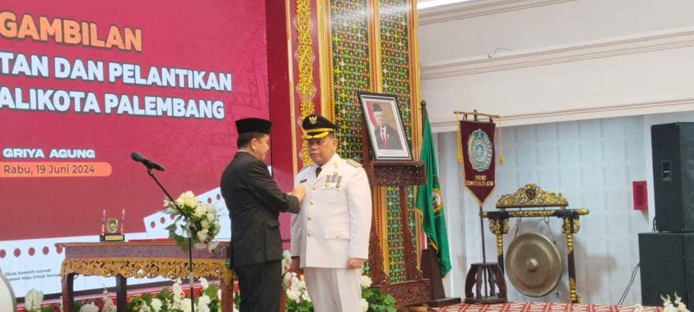 Ucok Abdul Rauf resmi dilantik Pj Wako Palembang (IDN Times/Feny Maulia Agustin)