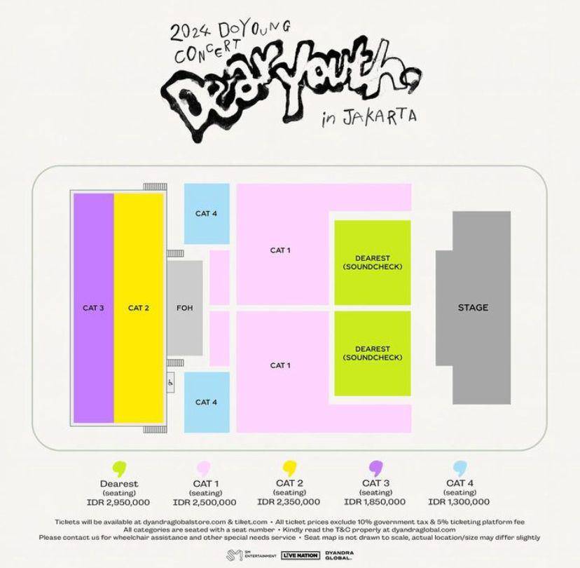 harga tiket konser solo Doyoung NCT di Jakarta dan cara belinya (Instagram.com/dyandraglobal)