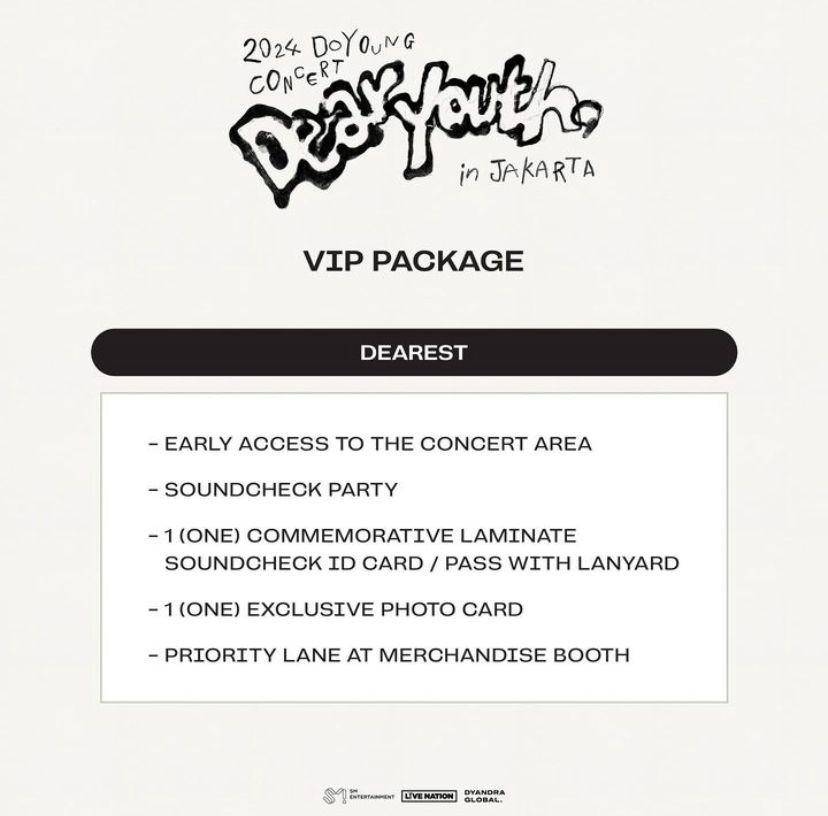 harga tiket konser solo Doyoung NCT di Jakarta dan cara belinya (Instagram.com/dyandraglobal)