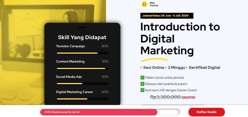 tampilan website RevoU (dok. revou.co)