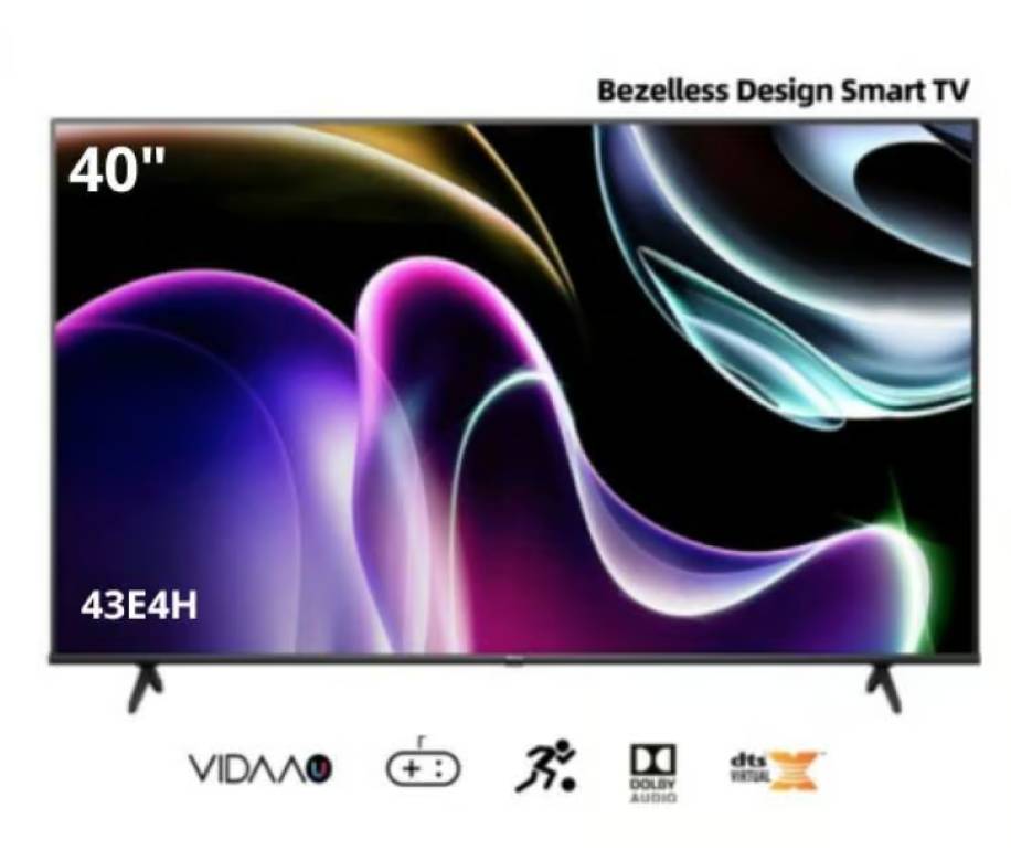 Hisense 40E4H 40 inch Vidaa Smart TV Bezelles (tokopedia.com/Hisense Official Store)