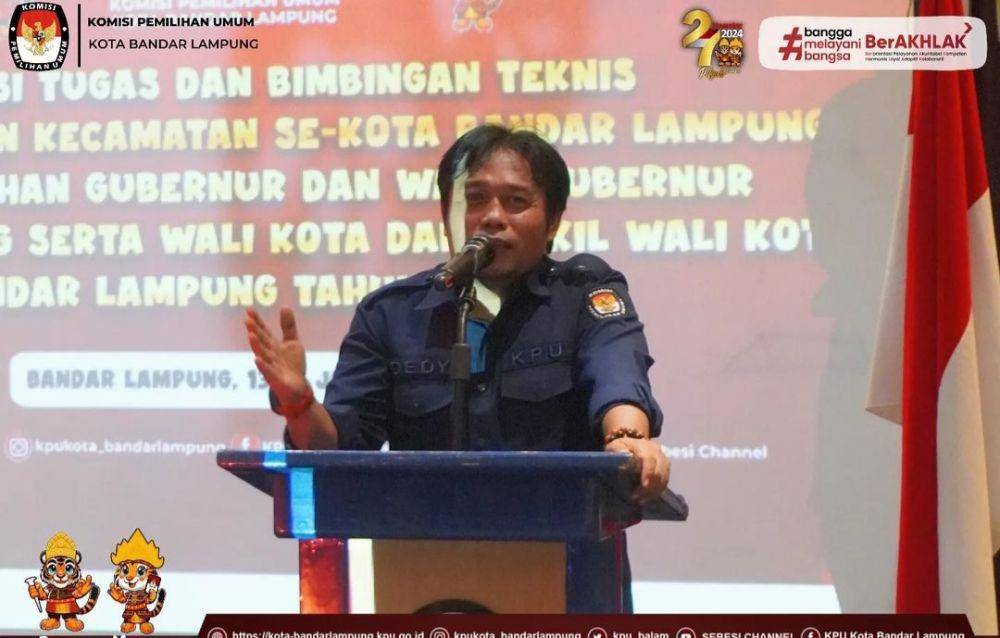 Ketua KPU Kota Bandar Lampung Dedy Triyadi (instagram/kpukota_bandarlampung)