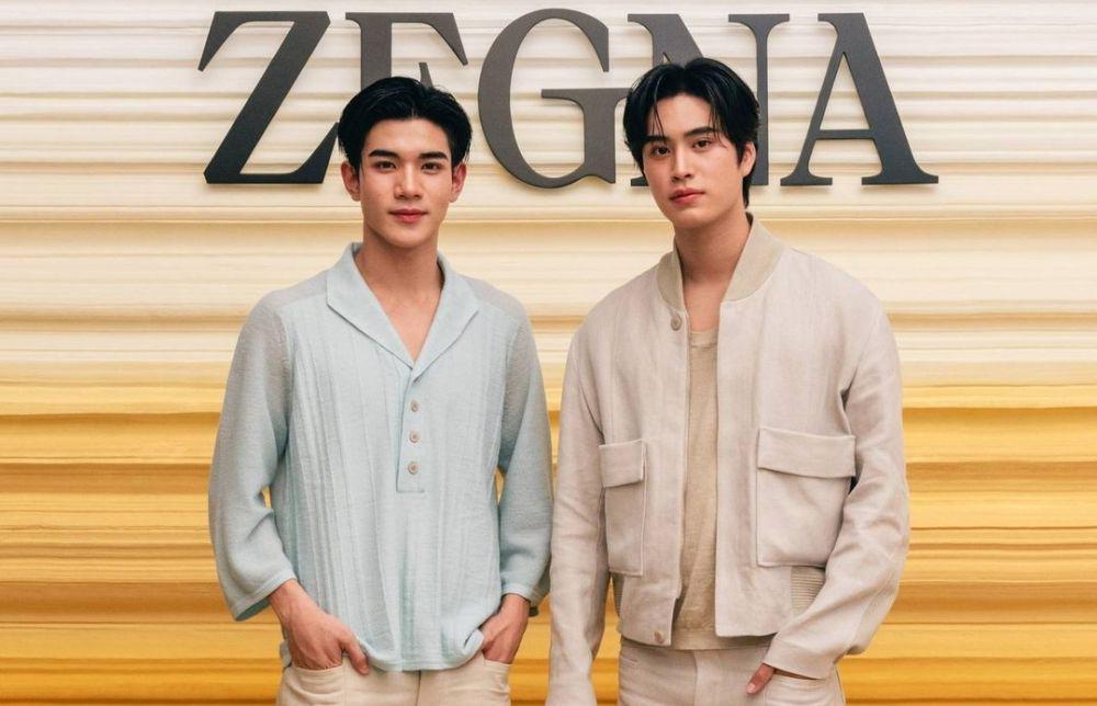 7 Potret Gemini Norawit dan Fourth Nattawat pada Milan Fashion Week