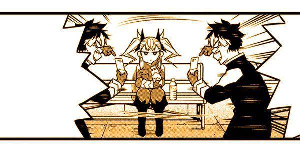 Gen marah-marah karena Ashiro yang dapat jatah nampang di media sosial ( Dok. Shueisha / Kaiju No. 8 )