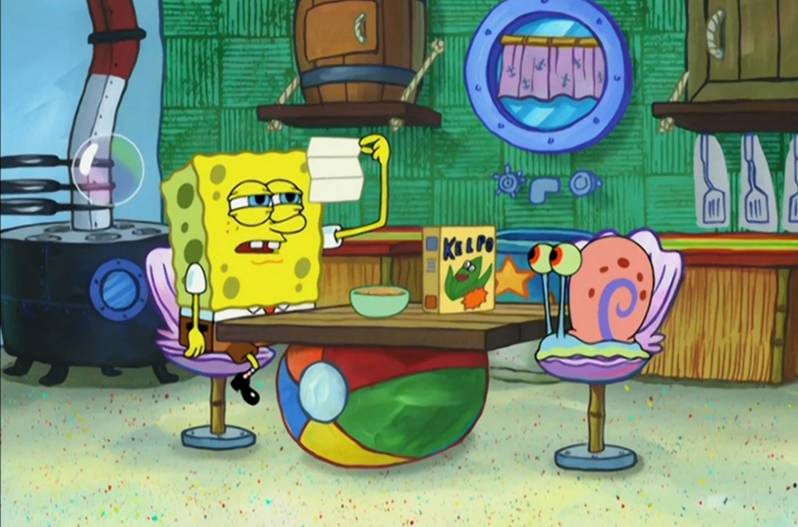 Daftar Tinggi Badan Karakter Utama SpongeBob SquarePants