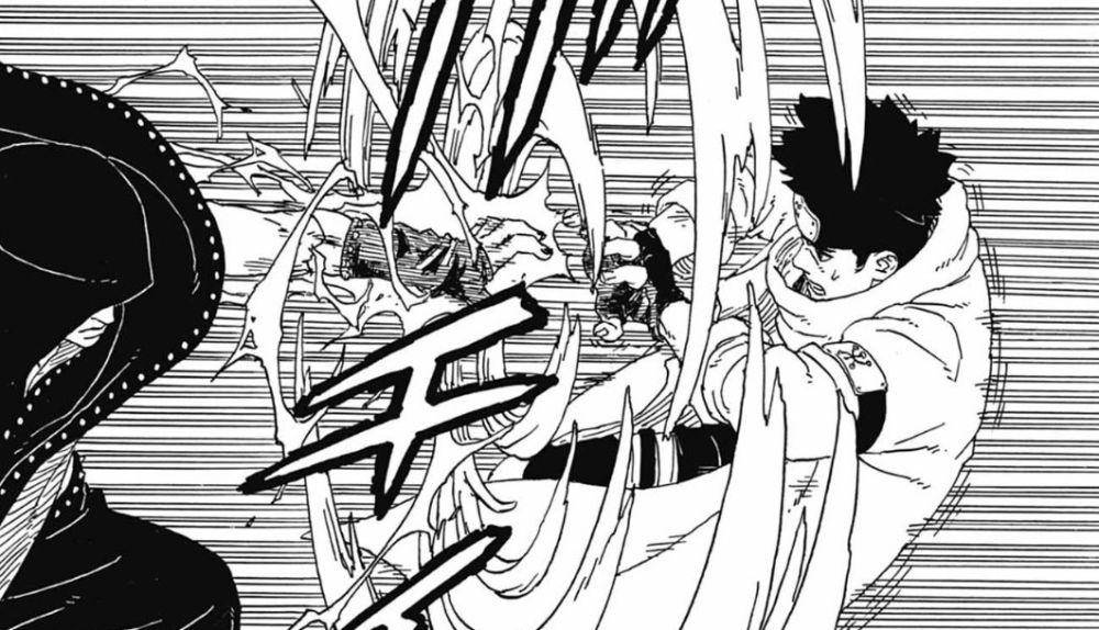 Konohamaru vs Hidari. x.com/vianimeano