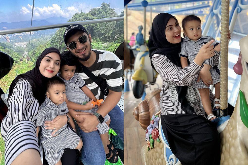 7 Momen Keluarga Vebby Palwinta Liburan ke Genting Highlands, Seru!