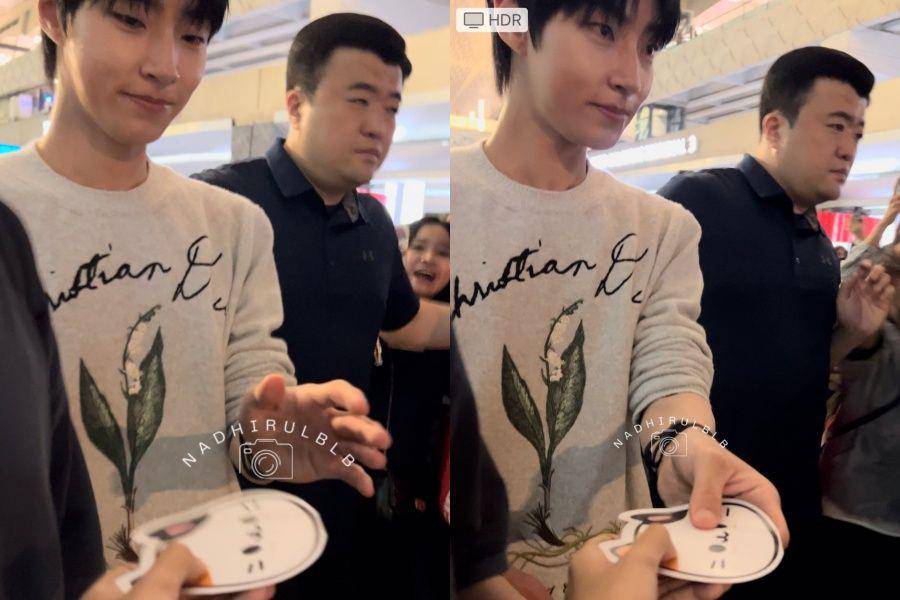 Hwang In Yeop di Bandara Soekarno Hatta (twitter.com/NadhirulBLB)