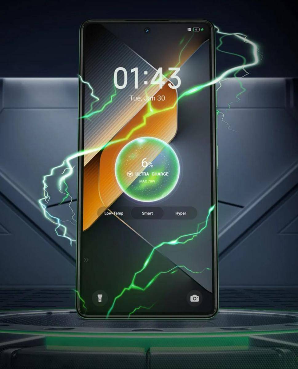 Ilustrasi Cas Tecno POVA 6 (tecno-mobile.com)