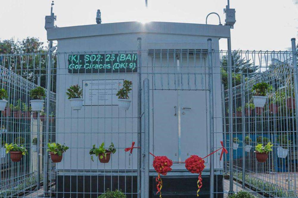 Pemantau kualitas udara yang tersebar di sudut-sudut kota Jakarta. (dok. Humas Pemprov DKI Jakarta)