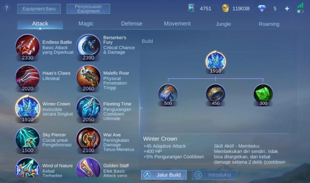 5 Hero Paling OP Pakai Item Winter Crown, Buruan Coba!