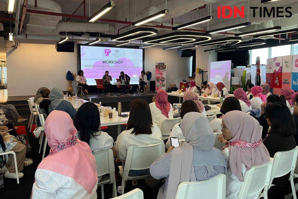 Workshop FJPI dilaksanakan di kantor IDN HQ pada Kamis (20/6/2024). (IDN Times/Restu Rahmah Putri)