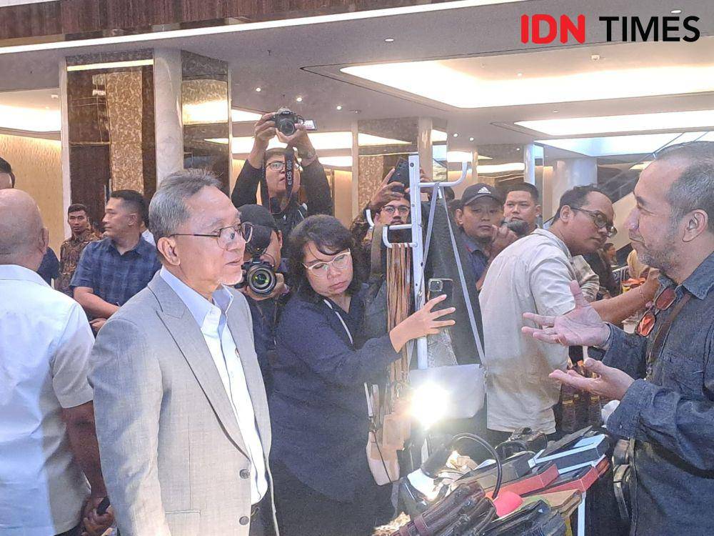 Mendag Zulkifli Hasan saat di Surabaya. (IDN Times/Ardiansyah Fajar).
