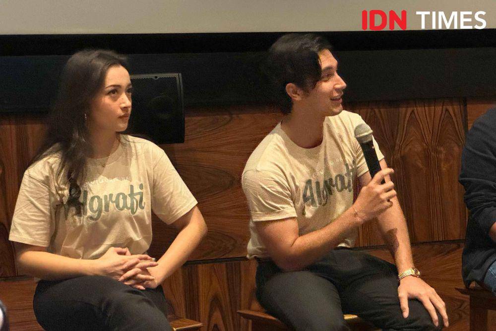 Para pemain film Algrafi di konferensi pers pada Kamis (20/6/2024). (IDN Times/Elizabeth Chiquita)