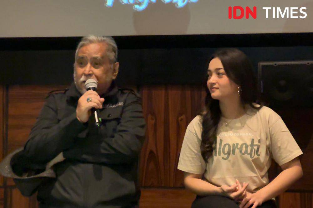 Para pemain film Algrafi di konferensi pers pada Kamis (20/6/2024). (IDN Times/Elizabeth Chiquita)