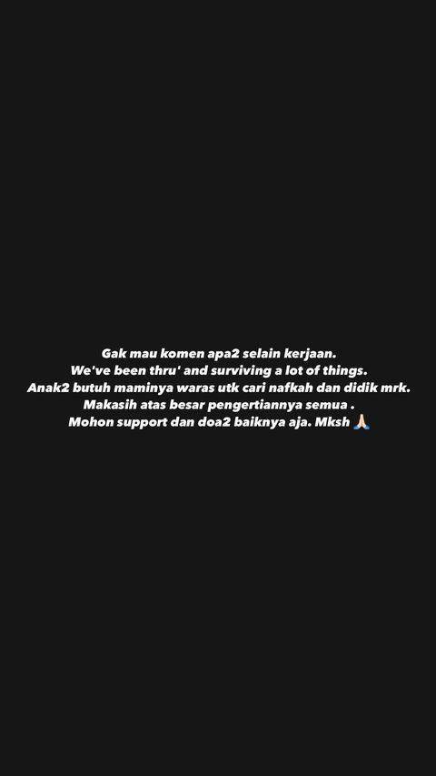 respons Inara Rusli usai Virgoun tertangkap narkoba (instagram.com/mommy_starla)