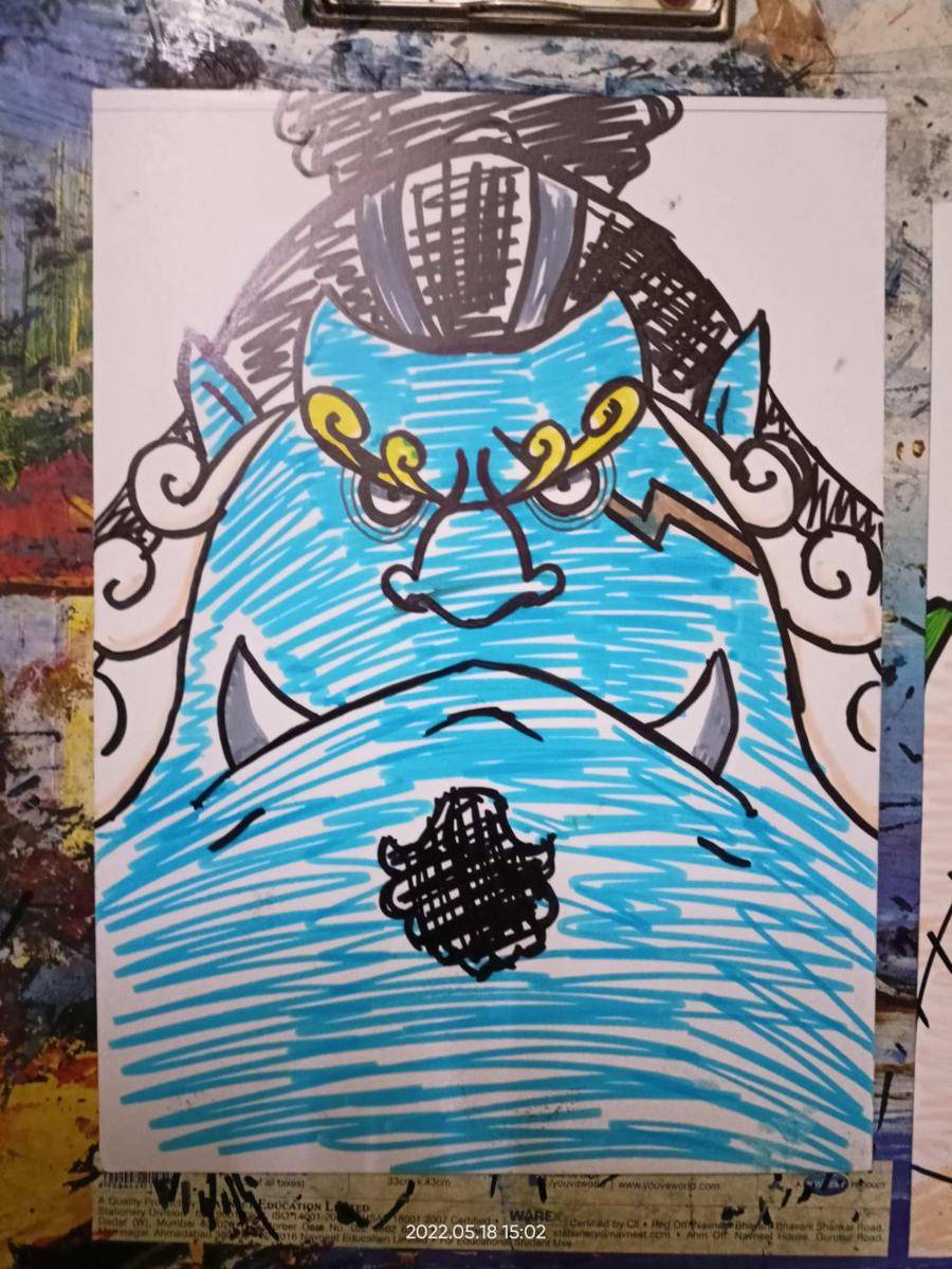 potret karya buatan tangan Jinbe (reddit.com/user/Wild-Possession31)