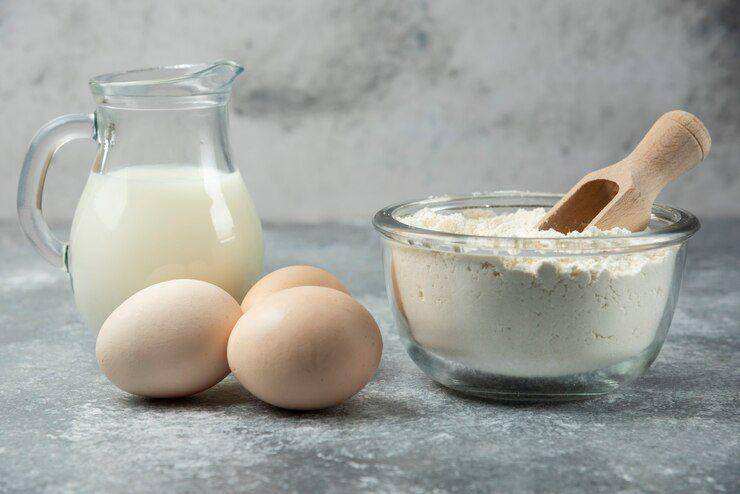 ilustrasi bahan pancake keju (freepik.com/azerbaijan_stockers)