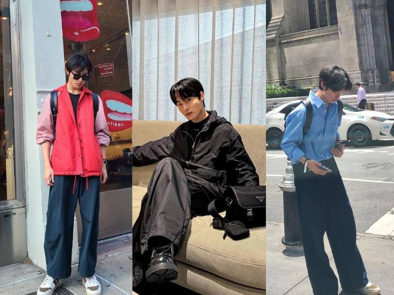 outfit traveling ala Yoon Chan Young (instagram.com/yooncy1)