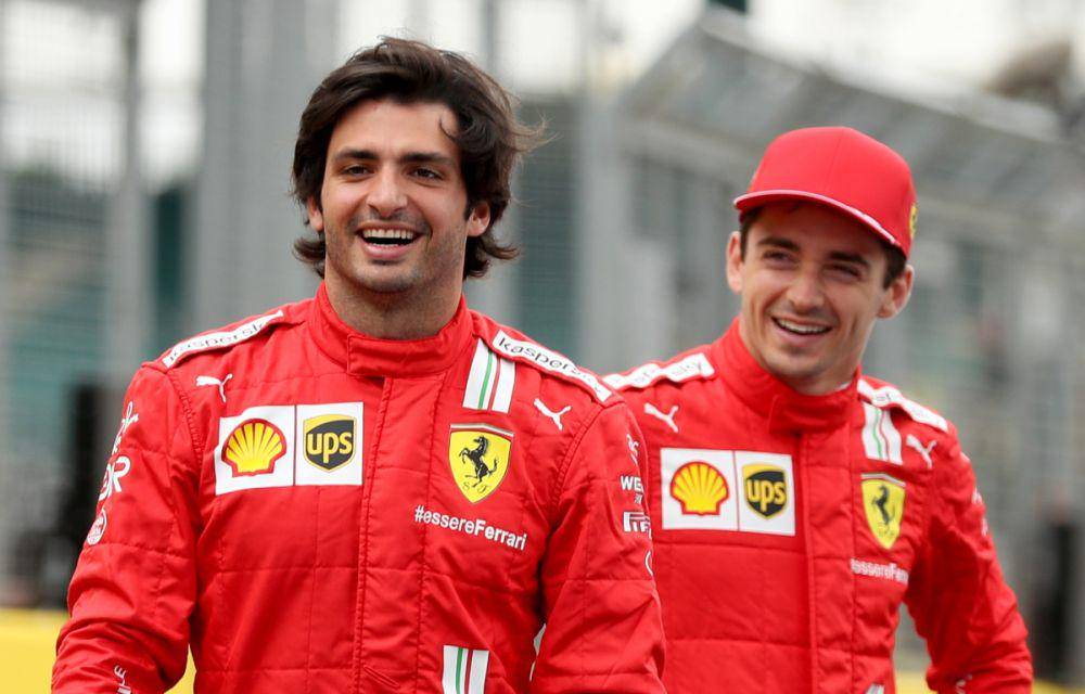 Carlos Sainz Jr. dan Charles leclerc (scuderiafans.com)