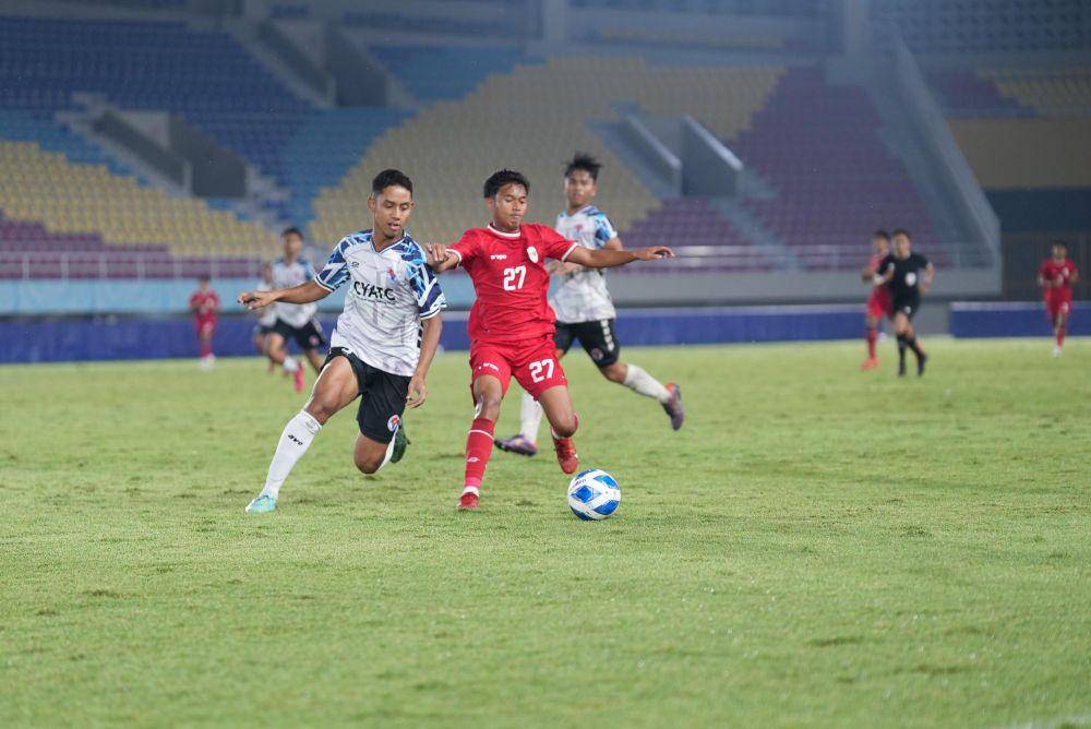 Timnas Indonesia U-16 saat melawan SKO Surakarta, 9 Juni 2024 (pssi.org)