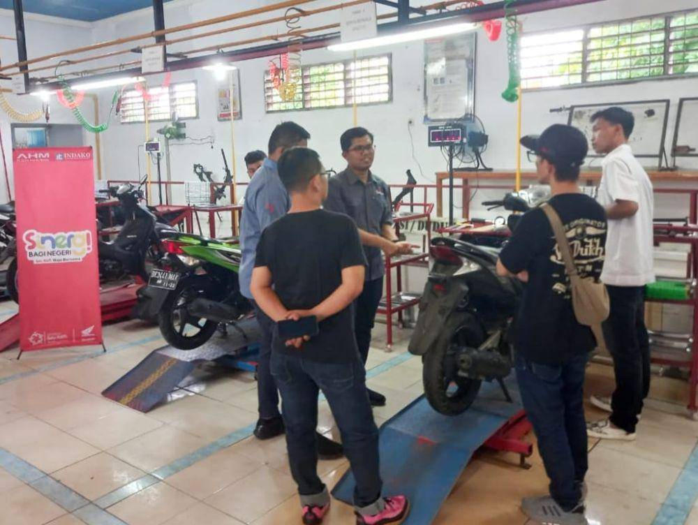 Kegiatan Skena Garage ke SMK Negeri 1 Lubuk Pakam, Deli Serdang (IDN Times)