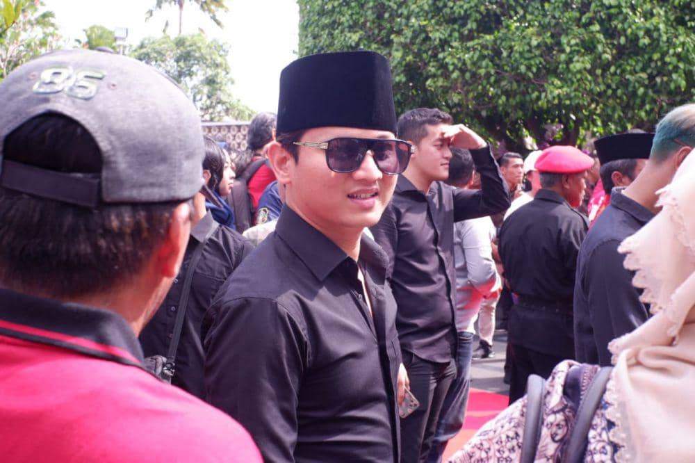 Bupati Trenggalek, Mochamad Nur Arifin saat hadir di Blitar. IDN Times/ Bramanta Pamungkas
