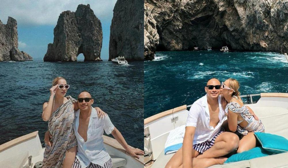 7 Potret BCL dan Tiko di Pulau Capri, Italia, Bucin Banget!