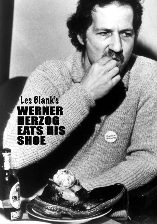 poster Werner Herzog Eats His Shoe (dok. Flower Films/Werner Herzog Eats His Shoe)
