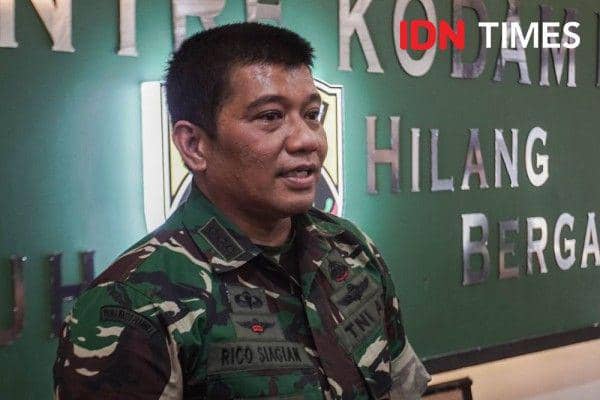 Kapendam I/Bukit Barisan Kolonel Rico Julyanto Siagian. (IDN Times/Prayugo Utomo)