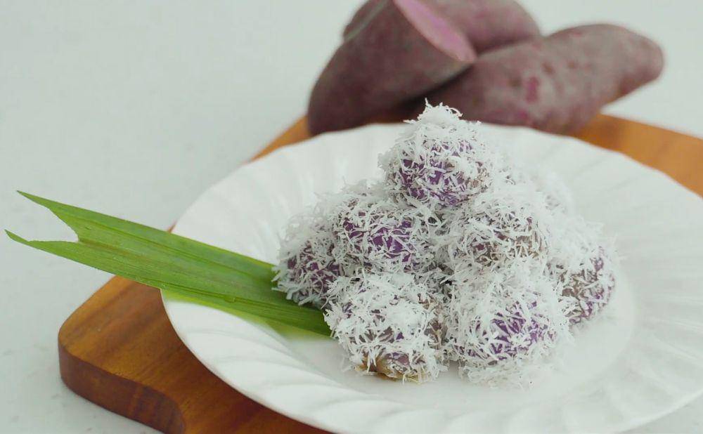 ilustrasi klepon ubi ungu (YouTube.com/Willgoz Kitchen)