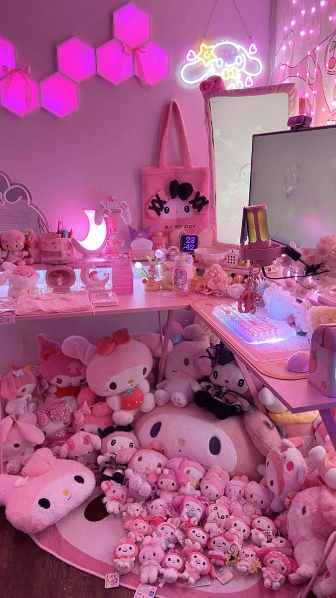 potret koleksi boneka Sanrio (reddit.com/user/Small-Big-42)