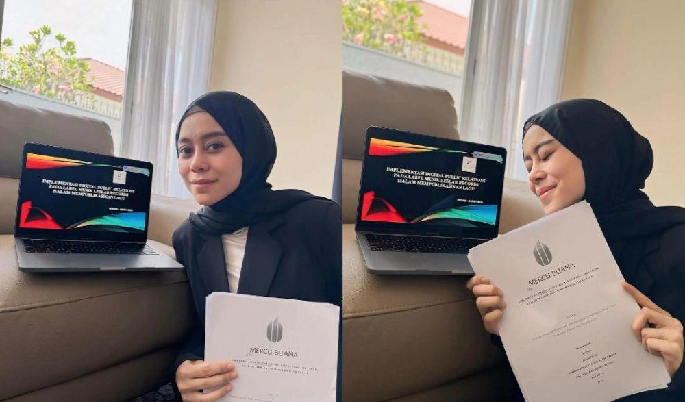 7 Potret Lesti Jalani Sidang Sempro, Selangkah Lagi jadi Sarjana!