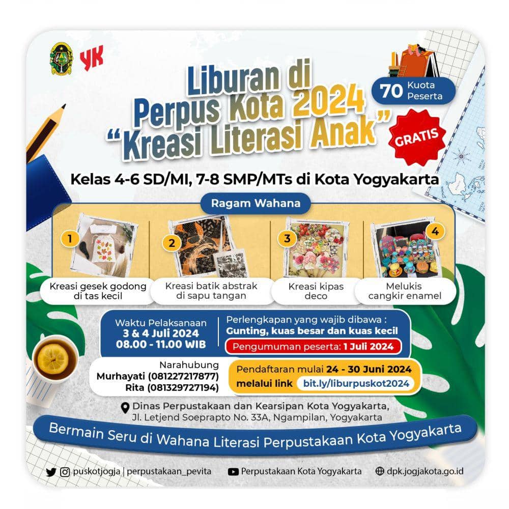 Program liburan di perpus kota. (Dok. Istimewa)