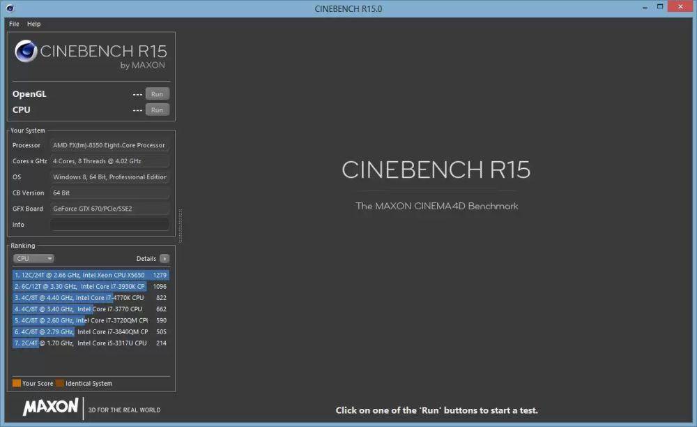 CineBench (dok. CineBench)