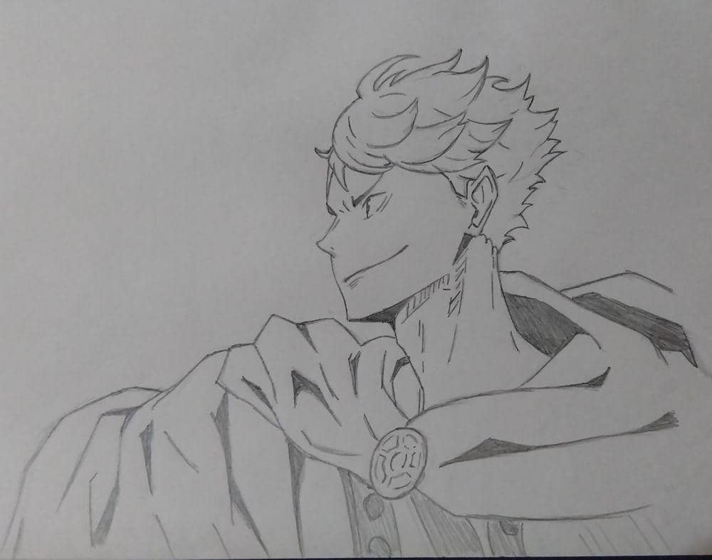 potret karya buatan tangan tema Oikawa (reddit.com/user/Foca_Feliz)