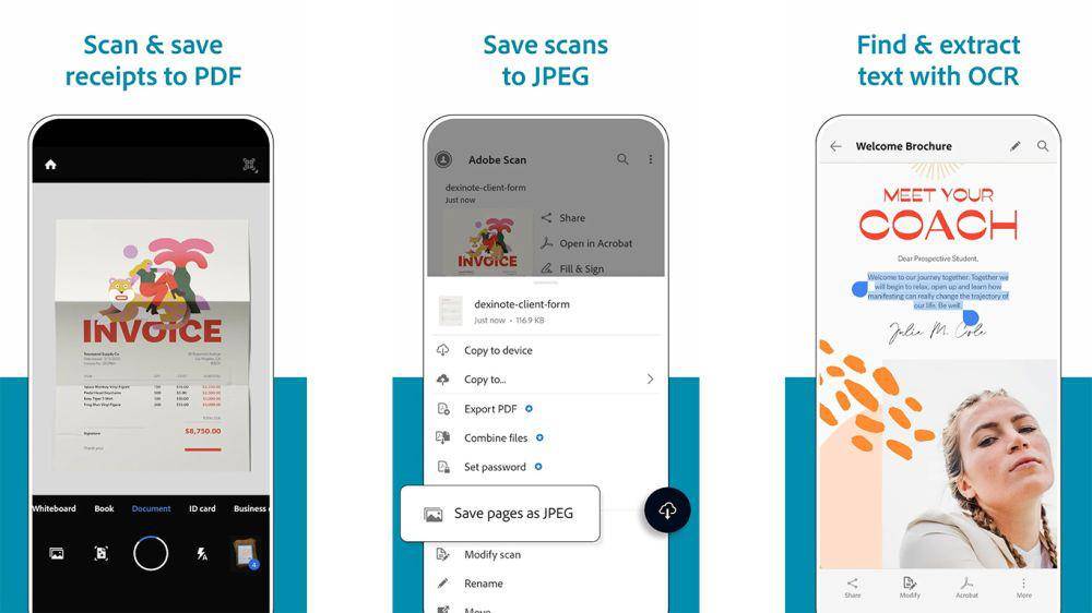 Adobe Scan (dok. Adobe)