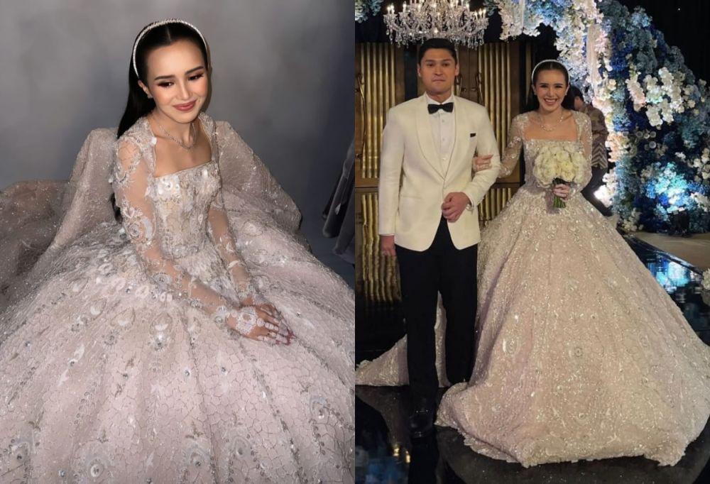 7 Gaya Resepsi Nikah Beby Tsabina, Gaunnya Mewah bak Cinderella Punya!