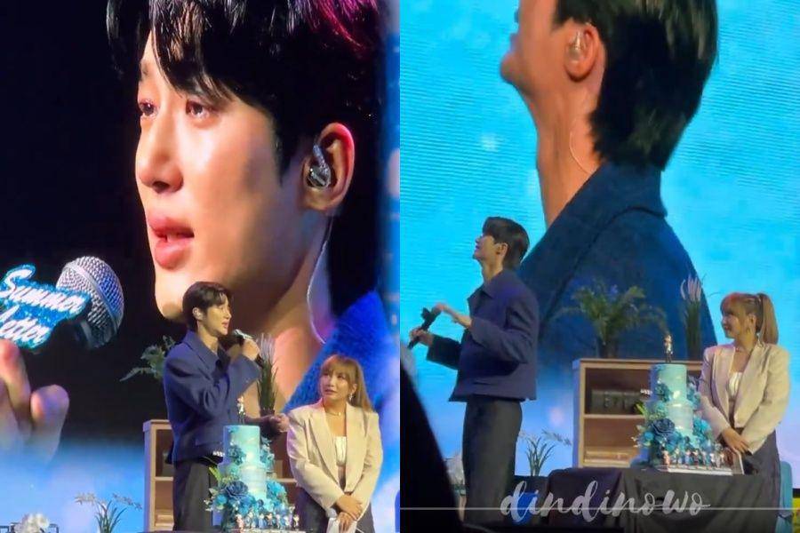 momen Byeon Woo Seok menangis di fan meeting (twitter.com/dindinowo)
