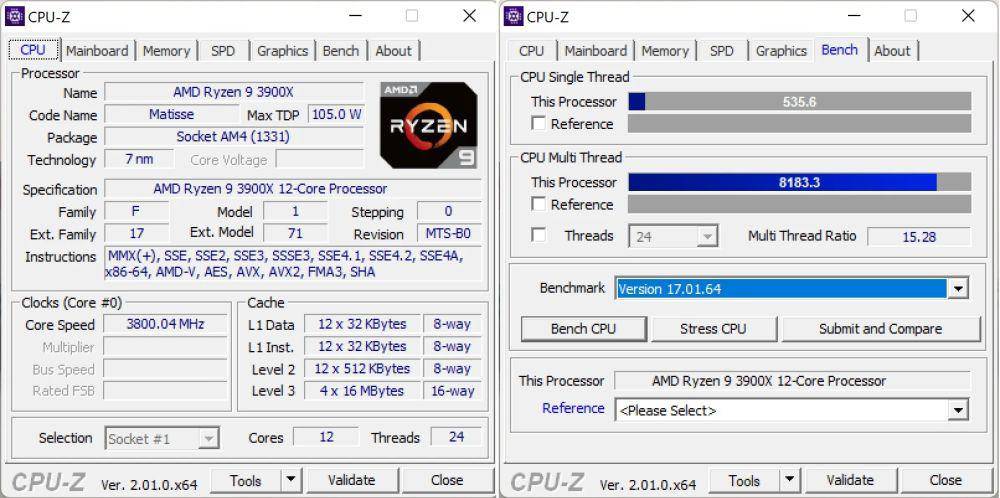 CPU-Z (dok. CPU-Z)