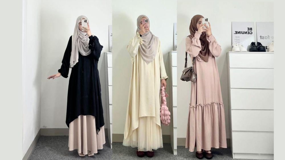 10 Inspirasi OOTD Hijab Syari ala Selebgram Yennisun, Elegan