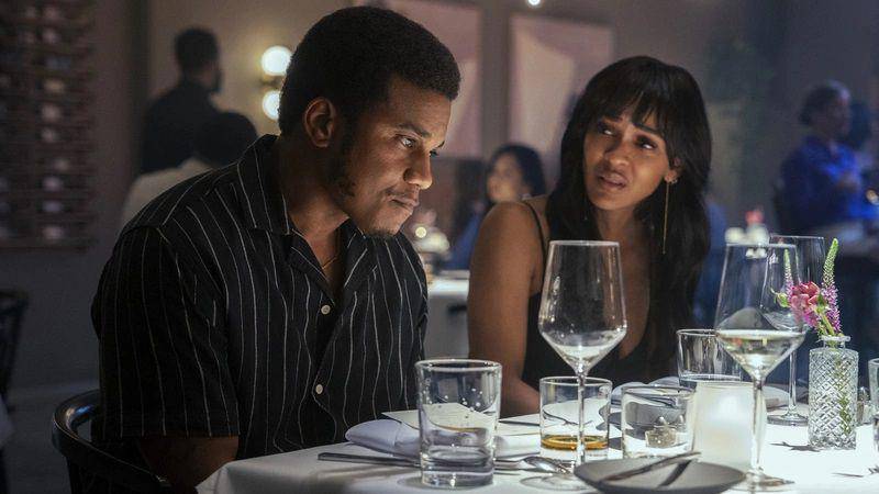 Cory Hardrict dan Meagan Good dalam film Tyler Perry's Divorce in the Black. (dok. Prime Video/Tyler Perry's Divorce in the Black)